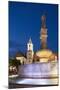 Old Town Hall and Roland's Fountain in Hlavne Nam (Main Square) at Dusk-Ian Trower-Mounted Photographic Print