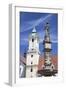 Old Town Hall and Roland's Fountain in Hlavne Nam (Main Square), Bratislava, Slovakia, Europe-Ian Trower-Framed Photographic Print