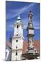 Old Town Hall and Roland's Fountain in Hlavne Nam (Main Square), Bratislava, Slovakia, Europe-Ian Trower-Mounted Photographic Print