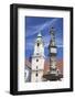 Old Town Hall and Roland's Fountain in Hlavne Nam (Main Square), Bratislava, Slovakia, Europe-Ian Trower-Framed Photographic Print