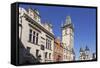 Old Town Hall and Tyn Cathedral-Markus-Framed Stretched Canvas