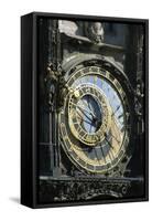 Old Town Hall Astronomical Clock, Prague, Czech Republic-Dallas and John Heaton-Framed Stretched Canvas