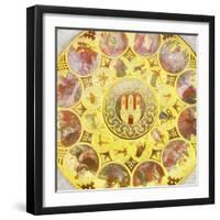 Old Town Hall Clock-Tosh-Framed Art Print