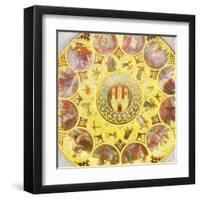 Old Town Hall Clock-Tosh-Framed Art Print