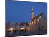 Old Town Hall in Old Town Square at Night, Old Town, Unesco World Heritage Site, Tallinn, Estonia-Neale Clarke-Mounted Photographic Print