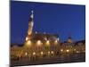 Old Town Hall in Old Town Square at Night, Old Town, Unesco World Heritage Site, Tallinn, Estonia-Neale Clarke-Mounted Photographic Print