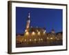 Old Town Hall in Old Town Square at Night, Old Town, Unesco World Heritage Site, Tallinn, Estonia-Neale Clarke-Framed Photographic Print