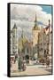 Old Town Hall, Marienplatz, Munich, Germany-null-Framed Stretched Canvas