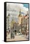 Old Town Hall, Marienplatz, Munich, Germany-null-Framed Stretched Canvas