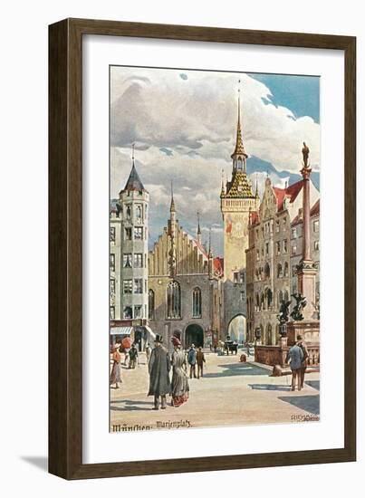 Old Town Hall, Marienplatz, Munich, Germany-null-Framed Art Print