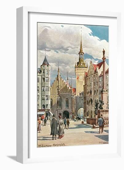 Old Town Hall, Marienplatz, Munich, Germany-null-Framed Art Print