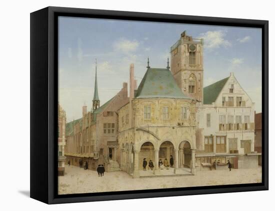 Old Town Hall of Amsterdam-Pieter Jansz Saenredam-Framed Stretched Canvas