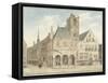 Old Town Hall on Dam Square in Amsterdam-Pieter Jansz Saenredam-Framed Stretched Canvas