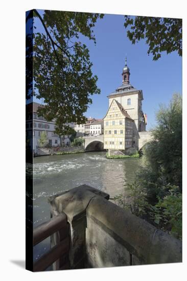 Old Town Hall, UNESCO World Heritage Site, Regnitz River, Bamberg, Franconia, Bavaria, Germany-Markus Lange-Stretched Canvas