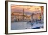 Old Town Harbour, Church of St. George (Cerkev Sv. Jurija) in Background, Piran-Alan Copson-Framed Photographic Print