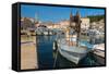 Old Town Harbour, Piran, Primorska, Slovenian Istria, Slovenia, Europe-Alan Copson-Framed Stretched Canvas