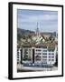 Old Town Houses on the Limmat River, Zurich, Switzerland-Christian Kober-Framed Photographic Print