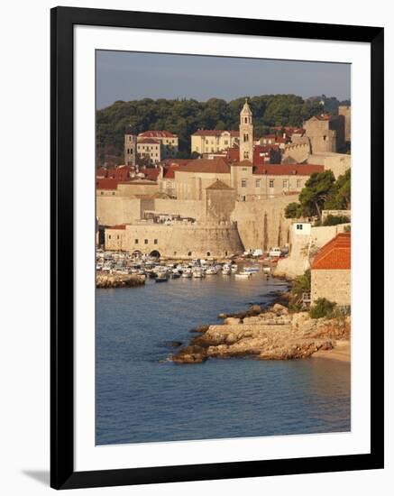 Old Town in Early Morning Light, UNESCO World Heritage Site, Dubrovnik, Croatia, Europe-Martin Child-Framed Premium Photographic Print