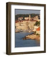 Old Town in Early Morning Light, UNESCO World Heritage Site, Dubrovnik, Croatia, Europe-Martin Child-Framed Photographic Print