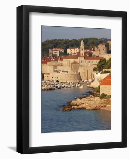 Old Town in Early Morning Light, UNESCO World Heritage Site, Dubrovnik, Croatia, Europe-Martin Child-Framed Photographic Print