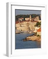 Old Town in Early Morning Light, UNESCO World Heritage Site, Dubrovnik, Croatia, Europe-Martin Child-Framed Photographic Print