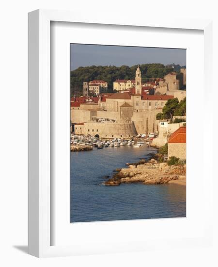 Old Town in Early Morning Light, UNESCO World Heritage Site, Dubrovnik, Croatia, Europe-Martin Child-Framed Photographic Print