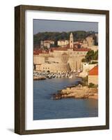 Old Town in Early Morning Light, UNESCO World Heritage Site, Dubrovnik, Croatia, Europe-Martin Child-Framed Photographic Print