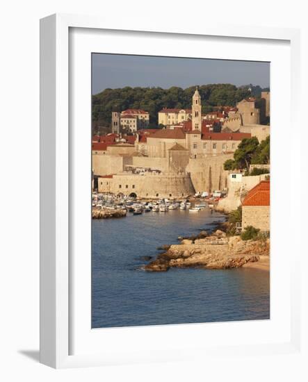 Old Town in Early Morning Light, UNESCO World Heritage Site, Dubrovnik, Croatia, Europe-Martin Child-Framed Photographic Print