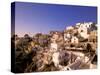 Old Town in Late Afternoon, Santorini, Cyclades Islands, Greece-Walter Bibikow-Stretched Canvas