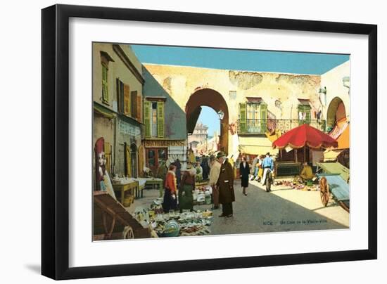 Old Town in Nice-null-Framed Art Print