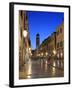 Old Town in the Evening, Stradun, Dubrovnik, Dalmatia, Croatia-Ivan Vdovin-Framed Photographic Print