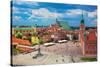 Old Town in Warsaw, Poland. the Royal Castle and Sigismund's Column Called Kolumna Zygmunta-Michal Bednarek-Stretched Canvas