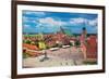 Old Town in Warsaw, Poland. the Royal Castle and Sigismund's Column Called Kolumna Zygmunta-Michal Bednarek-Framed Photographic Print