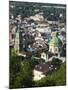 Old Town Including Dominican Church and Monastery, Seen from Castle Hill, Lviv-Christian Kober-Mounted Photographic Print