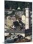 Old Town Including Town Hall, Seen from Castle Hill, Unesco World Heritage Site, Lviv, Ukraine-Christian Kober-Mounted Photographic Print
