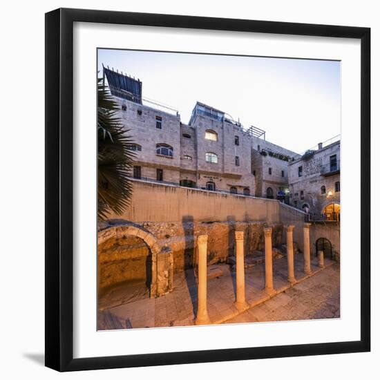 Old Town, Jewish Quarter, the Ruins of the Roman Cardo Maximus-Massimo Borchi-Framed Premium Photographic Print