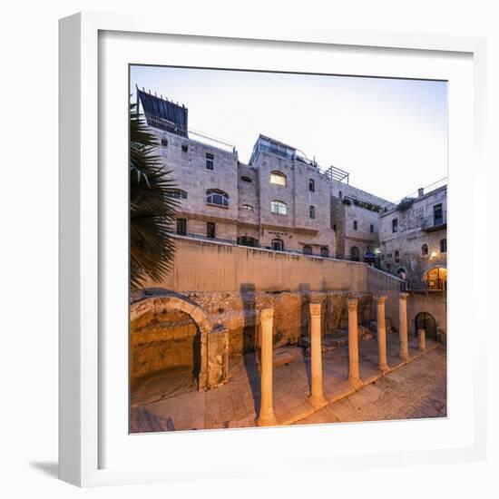 Old Town, Jewish Quarter, the Ruins of the Roman Cardo Maximus-Massimo Borchi-Framed Photographic Print