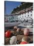 Old Town Marina, San Sebastian, Spain-Walter Bibikow-Stretched Canvas