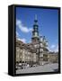 Old Town Market Place in Poznan on the River Warta, the Polish Capital Until Mid 11th C, Poland-Tovy Adina-Framed Stretched Canvas