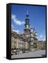 Old Town Market Place in Poznan on the River Warta, the Polish Capital Until Mid 11th C, Poland-Tovy Adina-Framed Stretched Canvas