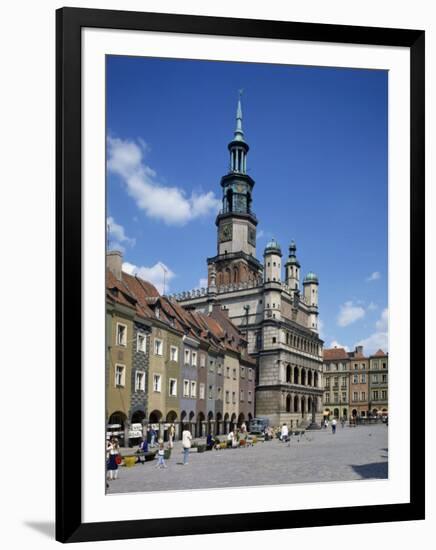 Old Town Market Place in Poznan on the River Warta, the Polish Capital Until Mid 11th C, Poland-Tovy Adina-Framed Photographic Print