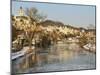 Old Town of Horb and the Frozen River Neckar, Neckartal (Neckar Valley), Baden-Wurttemberg, Germany-Jochen Schlenker-Mounted Photographic Print