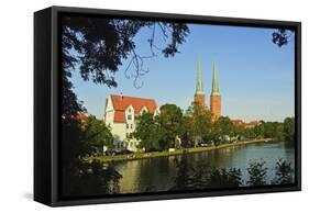 Old Town of Lubeck, UNESCO World Heritage Site, Schleswig-Holstein, Germany, Europe-Jochen Schlenker-Framed Stretched Canvas