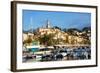 Old Town of Menton and Marina-Peter Groenendijk-Framed Photographic Print