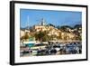 Old Town of Menton and Marina-Peter Groenendijk-Framed Photographic Print