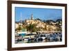 Old Town of Menton and Marina-Peter Groenendijk-Framed Photographic Print