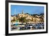 Old Town of Menton and Marina-Peter Groenendijk-Framed Photographic Print