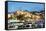 Old Town of Menton and Marina-Peter Groenendijk-Framed Stretched Canvas