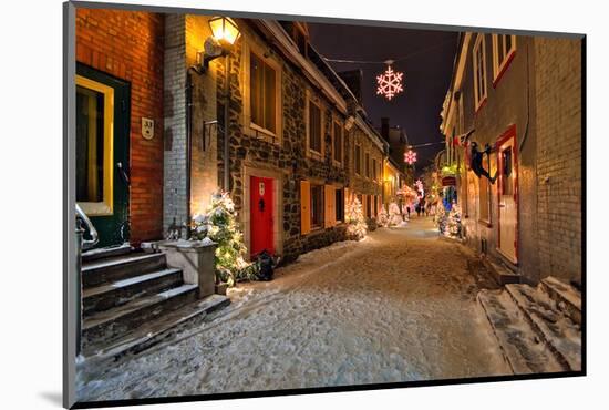 Old town of Quebec City Canada-null-Mounted Art Print