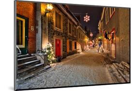 Old town of Quebec City Canada-null-Mounted Art Print